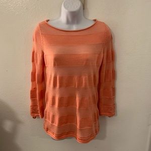 Ann Taylor LOFT Lightweight Sweater Peach Color